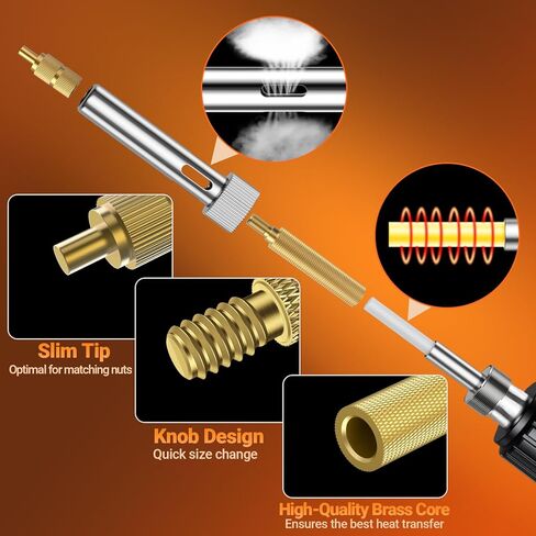 مجموعة إدراجات مترابطة من Preciva، 300 قطعة من إدراجات مجموعة الحرارة مع طرف إدراج M2 M3 M4 M5 M6 M8، مكواة لحام رقمية 100 وات، حامل وملقاط، لأجزاء الطابعة ثلاثية الأبعاد أو الأجزاء البلاستيكية in Saudi Arabia