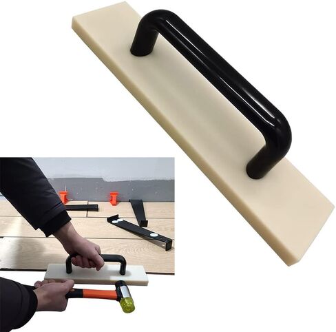 Tapping Block, Durable Flooring Tapping Block with Handle, Practical Vinyl Floor Installation Tool for Installing Laminate, Hardwood, LVP, LVT or Engineered Wood(SIZE:40cm/15.75in) in Saudi Arabia