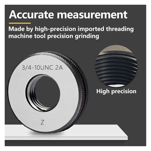 1 Set (1 Pass Gauge + 1 Stop Gauge) Non-Standard fine Tooth Thread Ring Gauge 2A UNF/A/C 1/2-13 9/16 5/8 3/4(3I4-24UNS-2A T Z) in Saudi Arabia