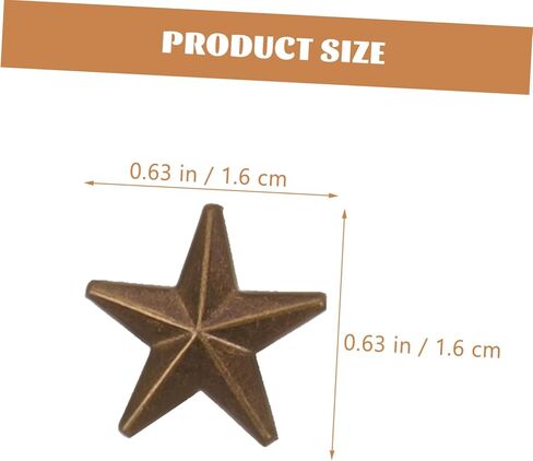 Star Spike Studs for DIY Craft Metal Rivets for Decorative Claw Nails Clothing Rivets Fashion Accessory in Saudi Arabia