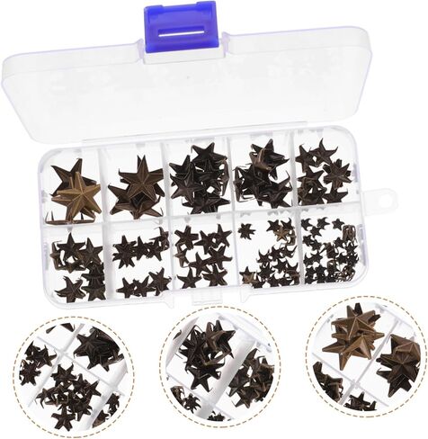 Star Spike Studs for DIY Craft Metal Rivets for Decorative Claw Nails Clothing Rivets Fashion Accessory in Saudi Arabia