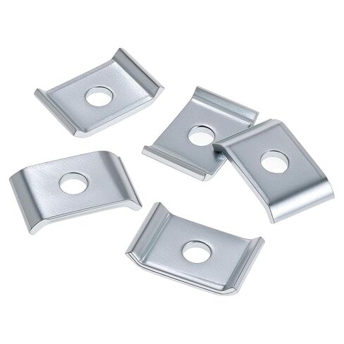 QWORK Strut Channel Washer, 10-Pack 1/2" Bolt Saddle Washer Plate Fastener for 1-5/8" Channel, 3/16" Thick Low Carbon Steel, Electrogalvanized Finish in Saudi Arabia
