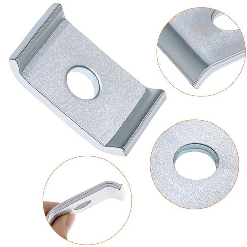 QWORK Strut Channel Washer, 10-Pack 1/2" Bolt Saddle Washer Plate Fastener for 1-5/8" Channel, 3/16" Thick Low Carbon Steel, Electrogalvanized Finish in Saudi Arabia