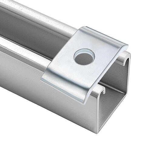 QWORK Strut Channel Washer, 10-Pack 1/2" Bolt Saddle Washer Plate Fastener for 1-5/8" Channel, 3/16" Thick Low Carbon Steel, Electrogalvanized Finish in Saudi Arabia