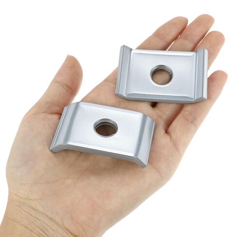 QWORK Strut Channel Washer, 10-Pack 1/2" Bolt Saddle Washer Plate Fastener for 1-5/8" Channel, 3/16" Thick Low Carbon Steel, Electrogalvanized Finish in Saudi Arabia