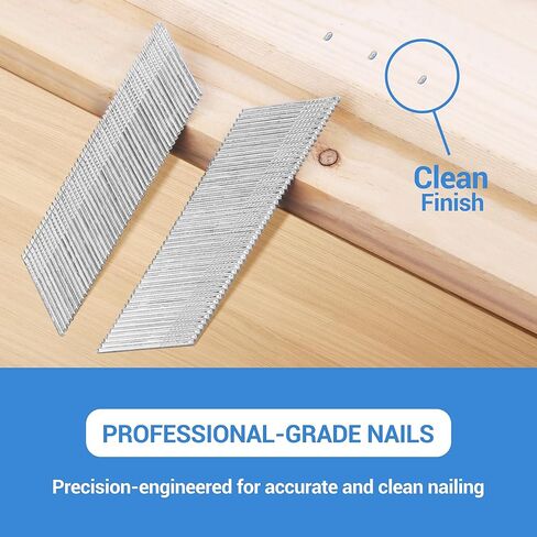 meite 15 Gauge Angled Finish Nails, 1-1/2-Inch 34 Degree DA Series Galvanized Finishing Nails for Nailer Guns - Perfect for Window Trim, Cabinet Building and Other DIY Projects (2,000 Counts) in Saudi Arabia