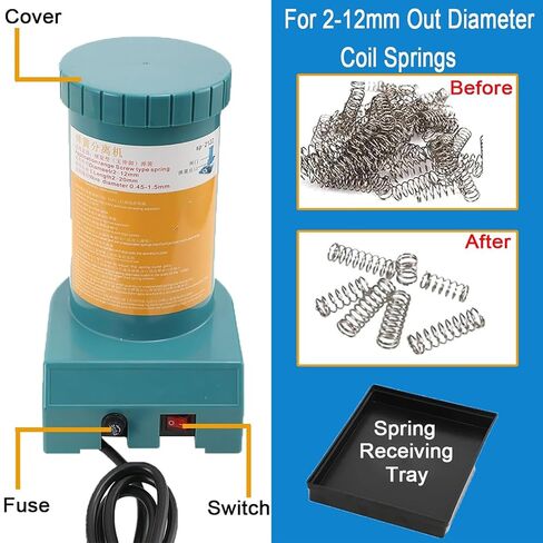 35W Small Separating Machine Tool,Automatic Spring Separator Spring Splitter,Small Tangled Spring Splitter 2-30mm Spring Split Separator,for 2-15 mm Out Diameter Coil Springs in Saudi Arabia