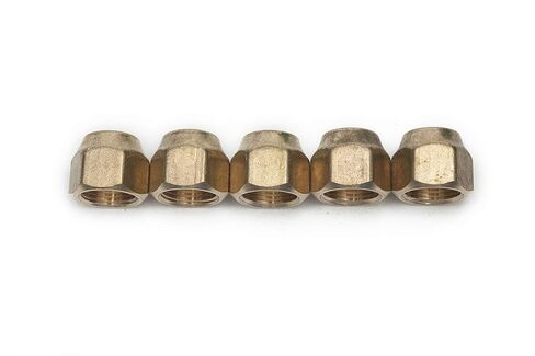 LTWFITTING النحاس 1/2 "OD مضيئة قصيرة مزورة الجوز، النحاس مضيئة أنبوب المناسب (حزمة من 5) in Saudi Arabia