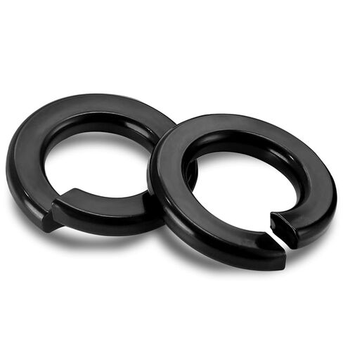 Mellewell 3/8" Lock Washer Spring Lock Washers, 304 Stainless Steel 18-8, Black Finish, Pack of 50 in Saudi Arabia