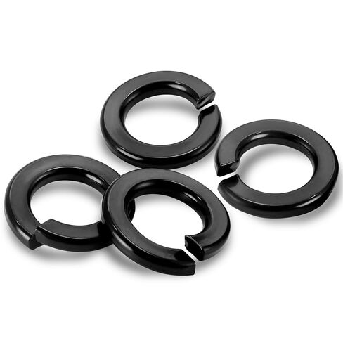 Mellewell 3/8" Lock Washer Spring Lock Washers, 304 Stainless Steel 18-8, Black Finish, Pack of 50 in Saudi Arabia