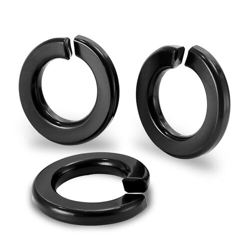 Mellewell 3/8" Lock Washer Spring Lock Washers, 304 Stainless Steel 18-8, Black Finish, Pack of 50 in Saudi Arabia
