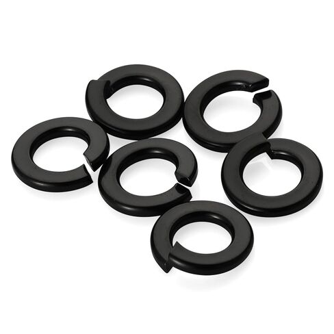 Mellewell 3/8" Lock Washer Spring Lock Washers, 304 Stainless Steel 18-8, Black Finish, Pack of 50 in Saudi Arabia
