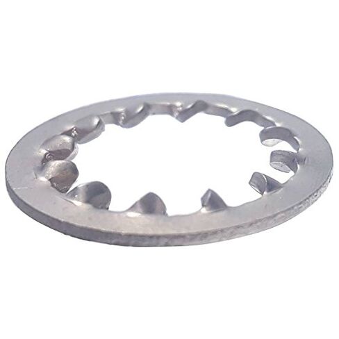#8 Internal Tooth Lock Washers, Stainless Steel 410, Plain Finish, Quantity 100 by Fastenere in Saudi Arabia