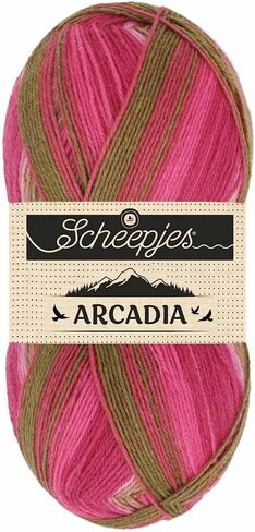 Scheepjes Arcadia Yarn - 100g Ball - 804 Steppe - خيوط صياغة ذات جودة متميزة للحياكة والحيوانية in Kuwait