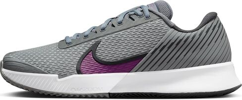 Nike Air Zoom Vapor Pro 2 Men's Clay Tennis Shoes (DV2020-006, Smoke Grey/Dark Smoke Grey/Black/Sangria) in Saudi Arabia