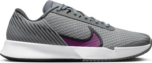 Nike Air Zoom Vapor Pro 2 Men's Clay Tennis Shoes (DV2020-006, Smoke Grey/Dark Smoke Grey/Black/Sangria) in Saudi Arabia