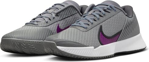 Nike Air Zoom Vapor Pro 2 Men's Clay Tennis Shoes (DV2020-006, Smoke Grey/Dark Smoke Grey/Black/Sangria) in Saudi Arabia