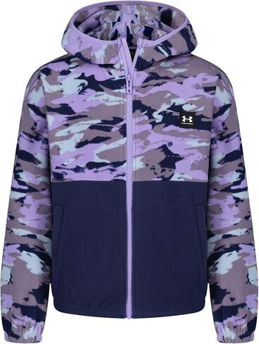 Under Armour girls Full-zip Fleece Hoodie Sweatshirt, Outdoor Collection in Saudi Arabia