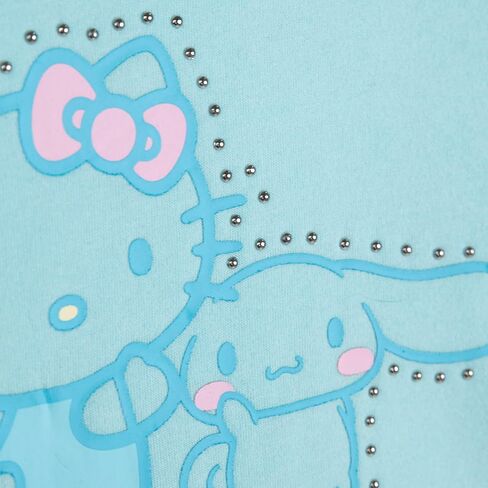 طقم بلوفر من الصوف للفتيات من Hello Kitty بكتف منسدل وسروال الركض، مقاسات الأطفال الصغار إلى الأطفال الكبار (4T - 14-16) in Kuwait