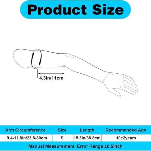 Arm Pads for Volleyball, Compression Youth Volleyball Arm Sleeves for Teen Girls, UV Sun Protection & Moisture Wicking, Lightweight Breathable Fit for Volleyball Basketball Baseball (Small) in Saudi Arabia