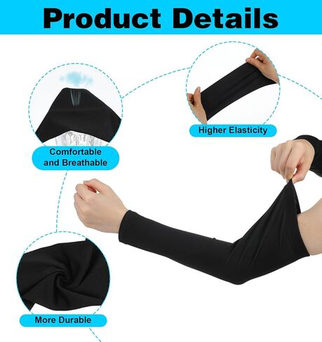 Arm Pads for Volleyball, Compression Youth Volleyball Arm Sleeves for Teen Girls, UV Sun Protection & Moisture Wicking, Lightweight Breathable Fit for Volleyball Basketball Baseball (Small) in Saudi Arabia