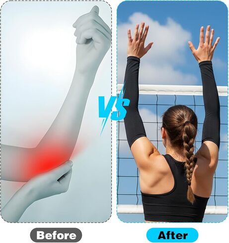 Arm Pads for Volleyball, Compression Youth Volleyball Arm Sleeves for Teen Girls, UV Sun Protection & Moisture Wicking, Lightweight Breathable Fit for Volleyball Basketball Baseball (Small) in Saudi Arabia