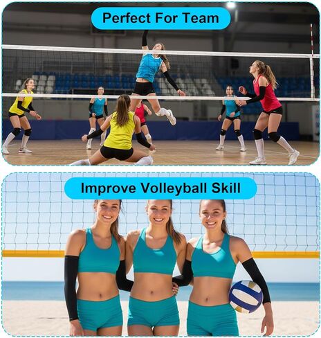 Arm Pads for Volleyball, Compression Youth Volleyball Arm Sleeves for Teen Girls, UV Sun Protection & Moisture Wicking, Lightweight Breathable Fit for Volleyball Basketball Baseball (Small) in Saudi Arabia