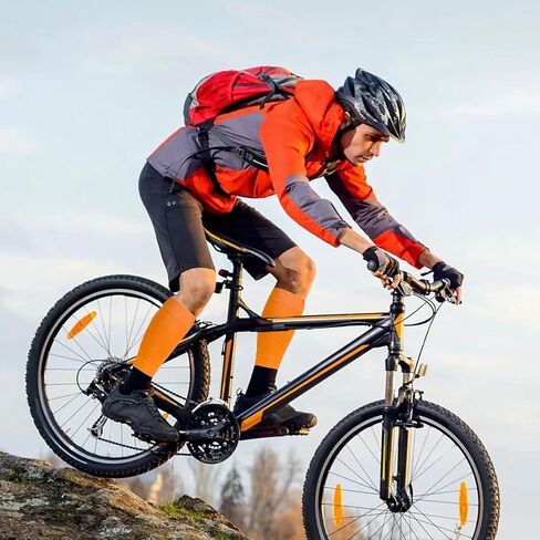 3 أزواج من الأكمام الضاغطة على ربلة الساق، جوارب ضغط بدون قدم، تأتي مع 3 أزواج من الأكمام، مناسبة للعدائين ولاعبي كرة القدم وراكبي الدراجات للجنسين (أسود، أبيض، برتقالي، مقاس واحد) in Kuwait