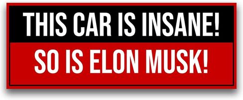 Magnet Me Up Vintage Tesla Pre-Madness Edition 3x8 Inches Retro Car Magnet for Tesla Fans Waterproof, UV-Printed Magnetic Decal for Cars, Trucks, SUVs Made in USA in Kuwait