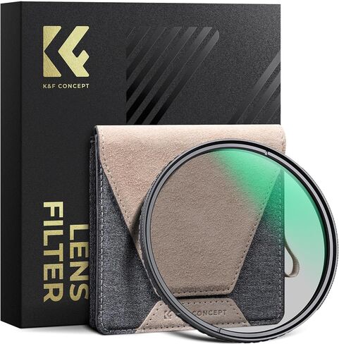 K&F Concept 67mm Circular Polarizers Filter Super Slim with 36 Multi-Layer Coatings, High Definition Circular Polarizing Filter (CPL) Camera Lens Filter (Nano-X PRO Series) in Saudi Arabia
