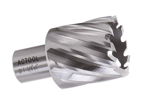 ACTOOL 1-11/16 بوصة قطر × 1 بوصة عمق القطع HSS ANNULAR CUTTER مع 3/4 بوصة Weldon Shank in Kuwait