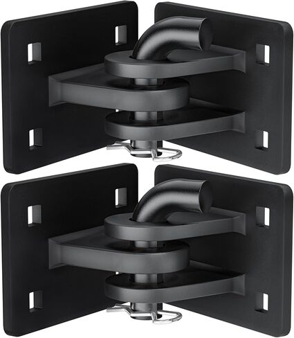 Stationary Edge Floating Dock Connector Hinge Kit with 4x4 Corner Bracket, Black Heavy-Duty Boat Dock Hinges Hardware Brackets, Metal Antirust Coating T Style Backer Plate Dock Brackets Hardware in Saudi Arabia