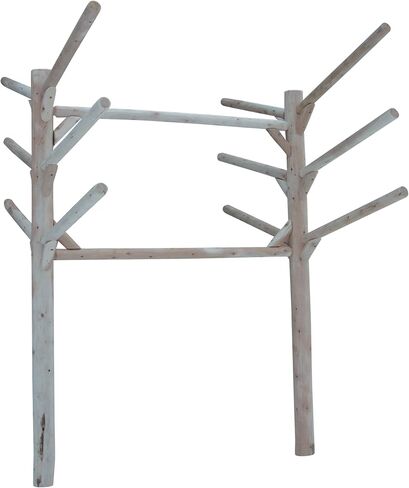 Hitch Exclusives 6-Place Buried In-Ground Log Rack for Kayaks/Canoes/SUPs/Surfboards, Heavy-Duty Outdoor Storage – Natural in Kuwait