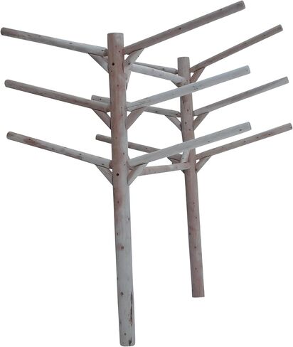 Hitch Exclusives 6-Place Buried In-Ground Log Rack for Kayaks/Canoes/SUPs/Surfboards, Heavy-Duty Outdoor Storage – Unfinished in Kuwait