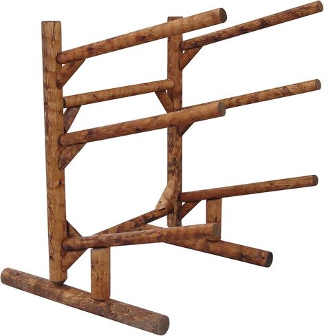 حامل Hitch Exclusives منخفض قائم بذاته مكون من 3 أماكن، يحمل زورقين + لوح كاياك/SUP/ركوب الأمواج، أو مرآب أو وحدة تخزين خارجية - بني كانيون in Kuwait