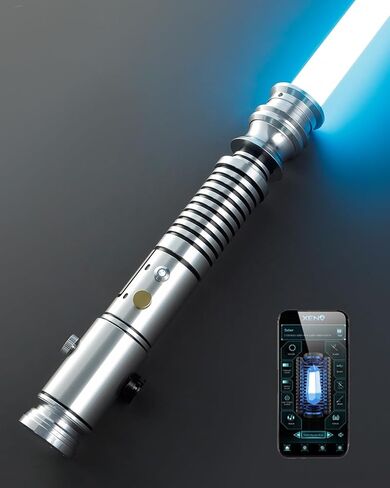 XenoSaber XRGB 3.0 Smooth Swing Dueling Light Saber for Adults, 16 Sound Fonts Motion Control Clan Style Light Saber with Infinite Color and Powerful APP, Rechargeable Metal Hilt in Saudi Arabia