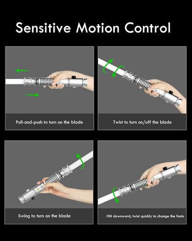 XenoSaber XRGB 3.0 Smooth Swing Dueling Light Saber for Adults, 16 Sound Fonts Motion Control Clan Style Light Saber with Infinite Color and Powerful APP, Rechargeable Metal Hilt in Kuwait