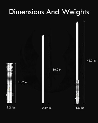 XenoSaber XRGB 3.0 Smooth Swing Dueling Light Saber for Adults, 16 Sound Fonts Motion Control Clan Style Light Saber with Infinite Color and Powerful APP, Rechargeable Metal Hilt in Saudi Arabia