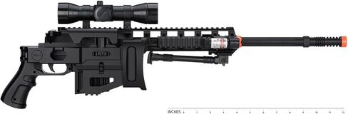 UKARMS CQB P1402 بندقية قنص تكتيكية ربيعية Airsoft: مخزون قابل للطي + مصباح يدوي + Bipod in Kuwait