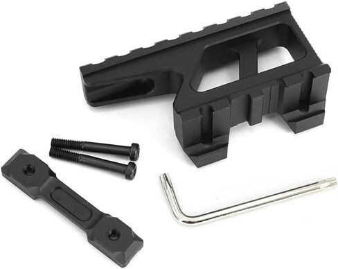 ORPUNA Flip Up 2.91" Magnifier Scope Mount with 8 Slots Red Dot Sight Riser Mount Heighten Base Combo，Compatible with G33 G43 G45 3X 5X Etc Magnifier、EXPS3 558 8T Etc Holographic Sight，for 20mm Rail in Saudi Arabia
