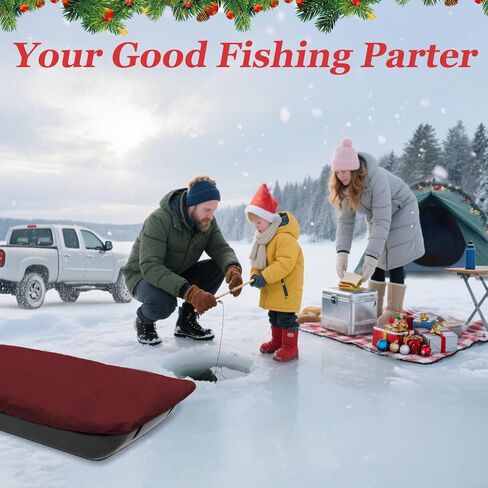 Snow Sled Travel Cover - Waterproof 600D Oxford Fabric, Adjustable Elastic Bands, Reinforced Stitching, Protects from Snow, Water & Dirt, Ideal for Ice Fishing Sled Shelters & Hunting in Saudi Arabia