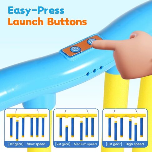 NEKSKA Reflex Sticks Rebounce Game, Reflex Challenge Game, Falling Sticks Reaction Time Trainer with Adjustable Speed Modes for Home, Office & Team Activities (Yellow) in Saudi Arabia