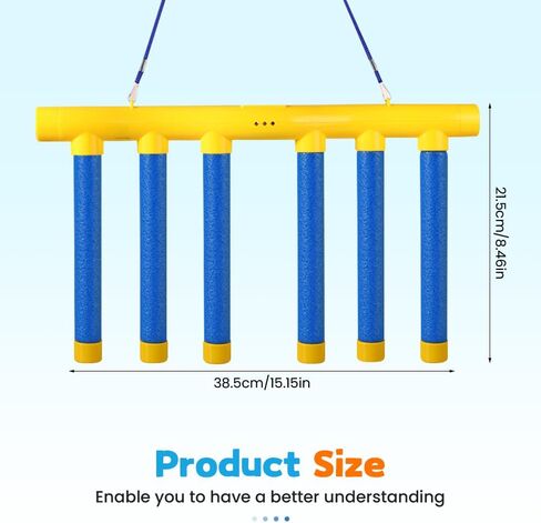 NEKSKA Reflex Sticks Rebounce Game, Reflex Challenge Game, Falling Sticks Reaction Time Trainer with Adjustable Speed Modes for Home, Office & Team Activities (Yellow) in Saudi Arabia