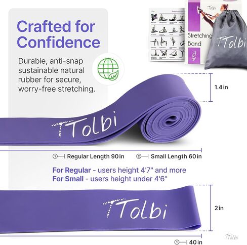 Premium Stretch Bands for Dancers – Improve Stretching & Flexibility with Ballet Stretching Band, Perfect Dance Equipment for Splits & Strength – Ideal Gifts for Dancers & Ballet Training in Saudi Arabia
