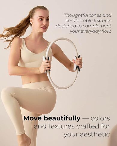 kure.fit مجموعة أساسيات البيلاتس المنزلية للنساء | حلقة بيلاتيس، كرة صغيرة، مجموعة فرقة غنيمة | مجموعة أدوات البيلاتس المبتدئة في صندوق هدايا | يتضمن دليل التمرين in Kuwait