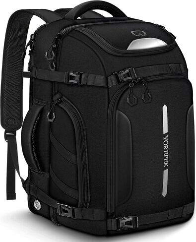 YOREPEK 65L Ski Boot Bag, Waterproof Ski Snowboard Backpack with Clamshell Opening, Separate Compartments for Boots, Helmet, Goggles, Jacket, Pants, Accessories for Adults, Mini Pockets for AirTag in Saudi Arabia