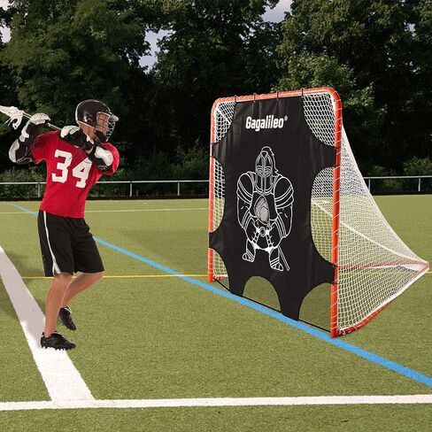 هدف إطلاق النار من Gagalileo Lacrosse: دقة ممارسة شبكة PVC مقاس 6x6FT مع 7 مناطق رمي في الفناء الخلفي للشارع للشباب المبتدئين والكبار in Saudi Arabia