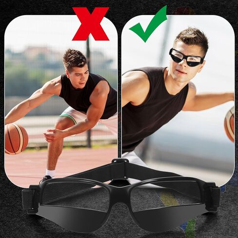 Weewooday Basketball Dribbling Goggles Basketball Training Goggle Dribble Specs Goggle for Team Training Aid Sport Equipment in Kuwait