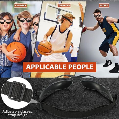 Weewooday Basketball Dribbling Goggles Basketball Training Goggle Dribble Specs Goggle for Team Training Aid Sport Equipment in Kuwait