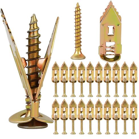 160 PCS Metal Drywals Proms Kit - تشمل 80 مرساة دريوال حفر ذاتية ، 80 مسامير ، مثالية لتركيب الجدار الآمن مع التوسع والمعادن للمنزل ، Office (160) in Saudi Arabia